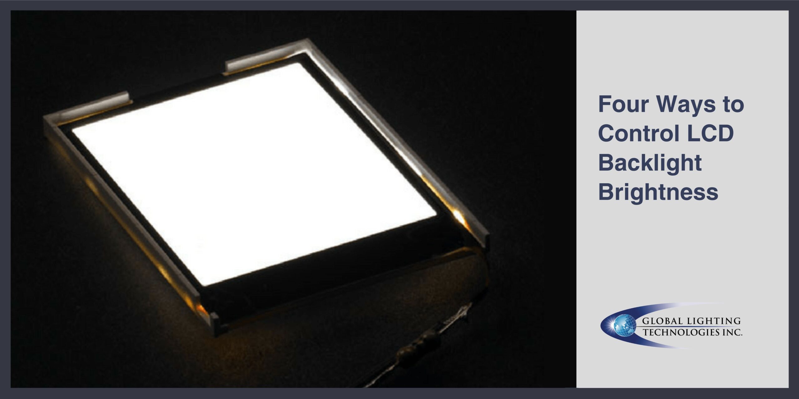 An article header image to show how to control LCD backlight brightness.